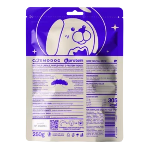 Dog Treats With Beef dental stick, 250g, E-Protein, Hypoallergenic