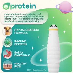 Dog Treats With Beef dental stick, 100g, E-Protein, Hypoallergenic