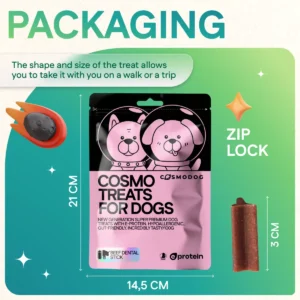 Dog Treats With Beef dental stick, 100g, E-Protein, Hypoallergenic