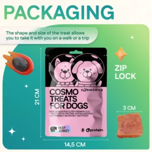 Dog Treats With Beef Jerky, 100g, E-Protein, Hypoallergenic