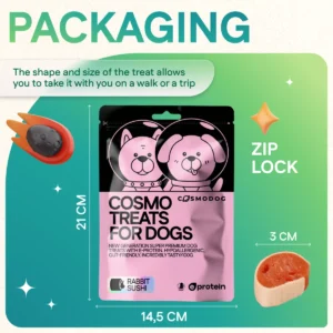 Dog Treats With Rabbit Sushi, 100g, E-Protein, Hypoallergenic