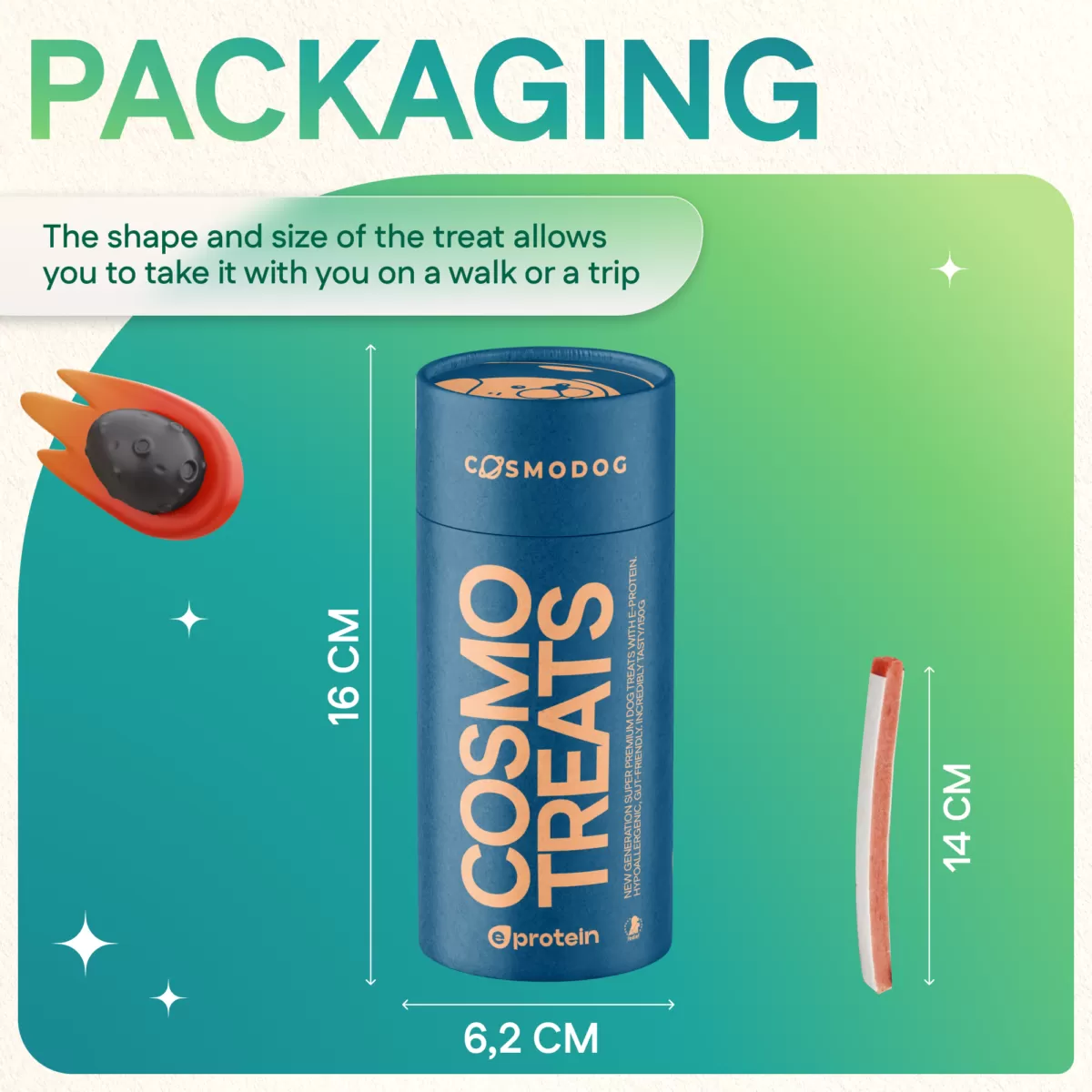 Dog Treats With Salmon Sandwich, 150g, E-Protein, Hypoallergenic