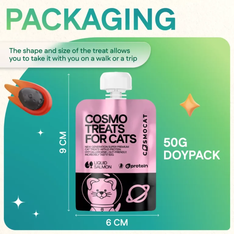 Cat Treats With Salmon Cream, 50g, E-Protein, Hypoallergenic