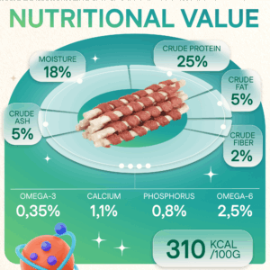 Dog Treats With Lamb Stick 250g, E-Protein, Hypoallergenic