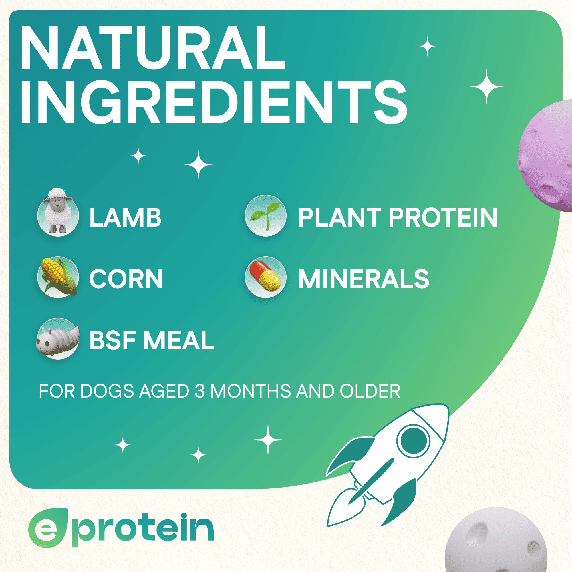 Dog Treats With Lamb Stick 250g, E-Protein, Hypoallergenic