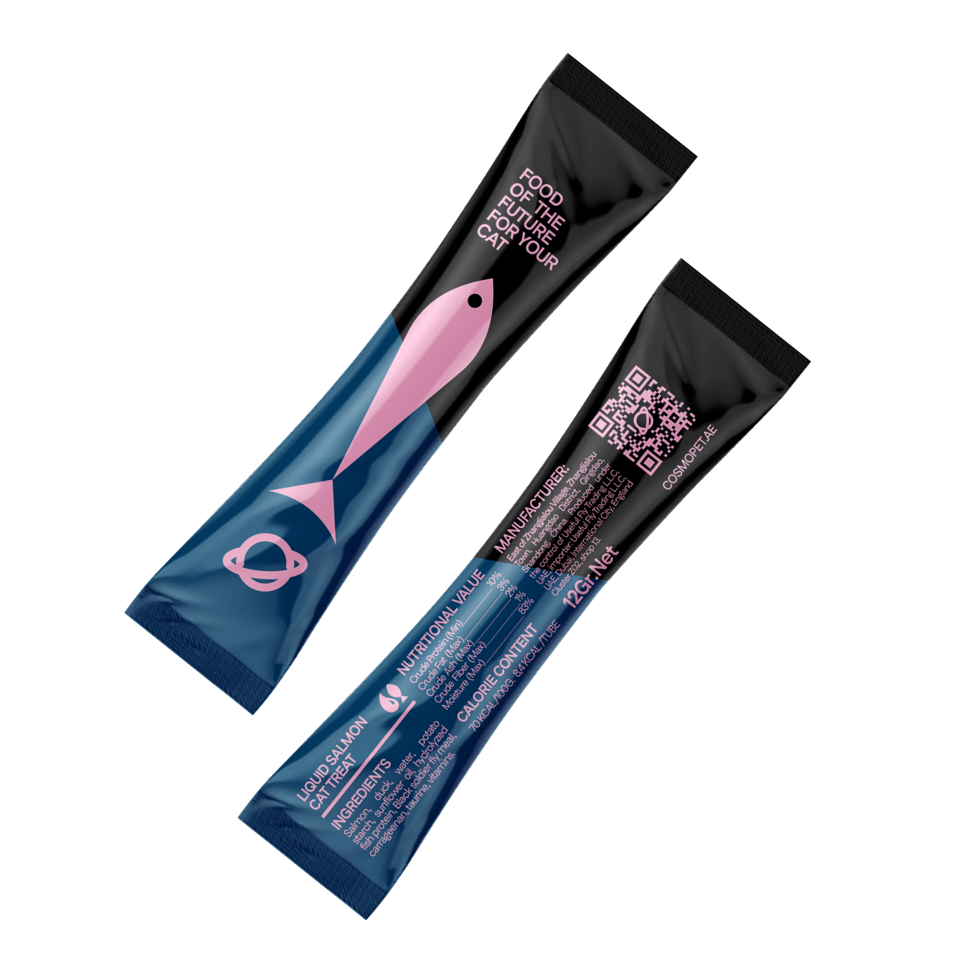 Cat Treats With Salmon Cream, 84g, E-Protein, Hypoallergenic