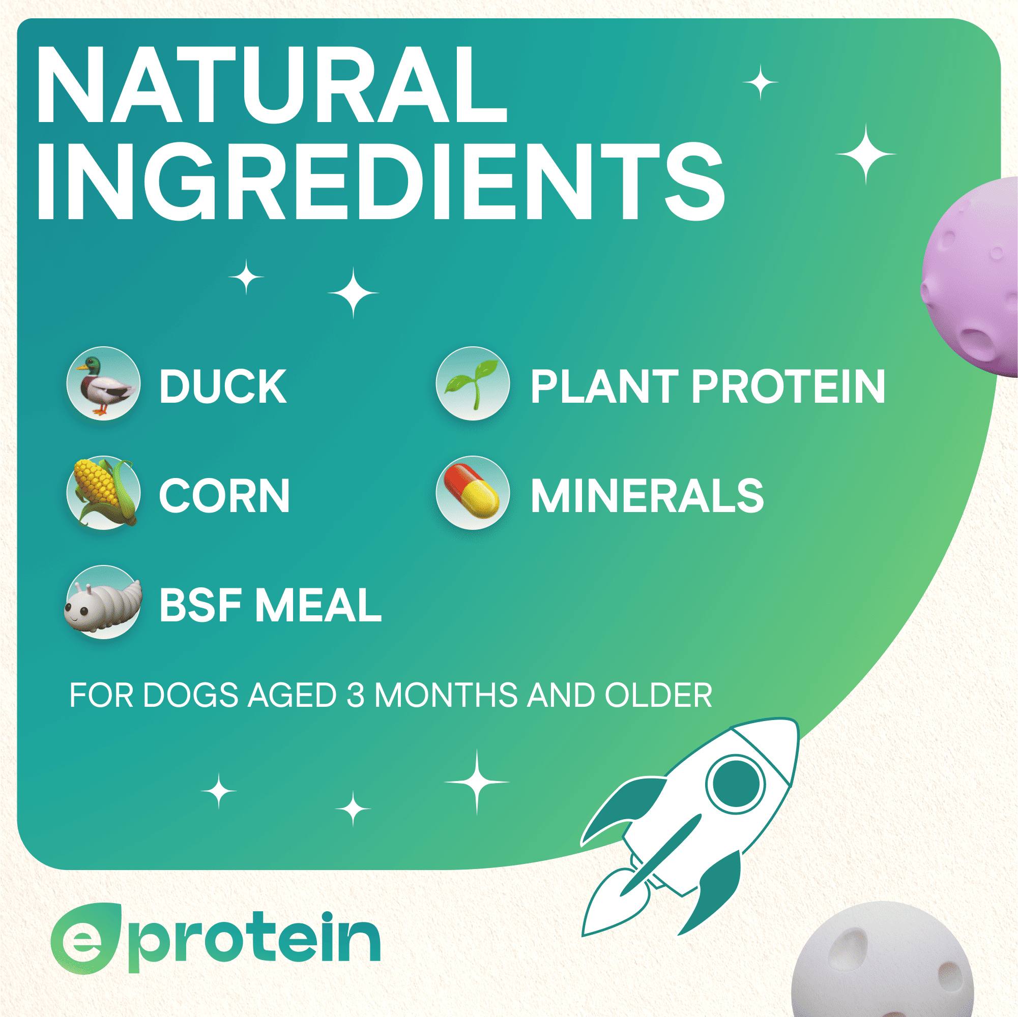 Dog Treats With Duck Donut, 250g, E-Protein, Hypoallergenic