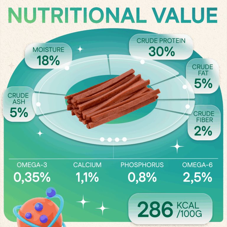 Dog Treats With Lamb Strip, 100g, E-Protein, Hypoallergenic