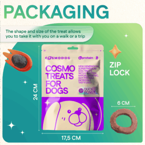 Dog Treats With Duck Donut, 250g, E-Protein, Hypoallergenic