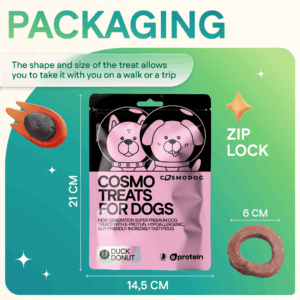 Dog Treats With Duck Donut, 100g, E-Protein, Hypoallergenic