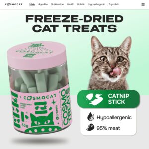 Cosmocat Freeze Dried Treats Catnip Stick 35 g