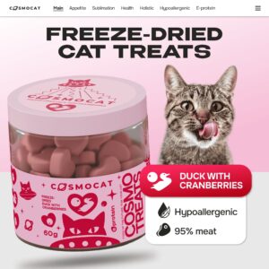 Cosmocat Freeze Dried Treats Duck with Cranberries 60 g