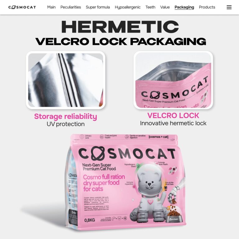 Cosmocat Dry Food Duck Regular Adult 0.8 KG