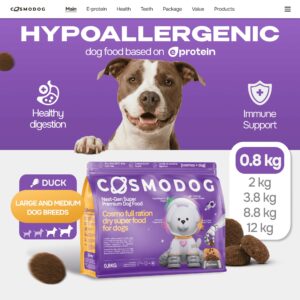 Cosmodog Dry Food Duck Regular Medium & Large breed 0.8 KG