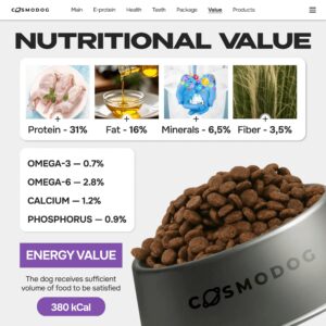 Cosmodog Dry Food Duck Regular Puppies 0.8 KG