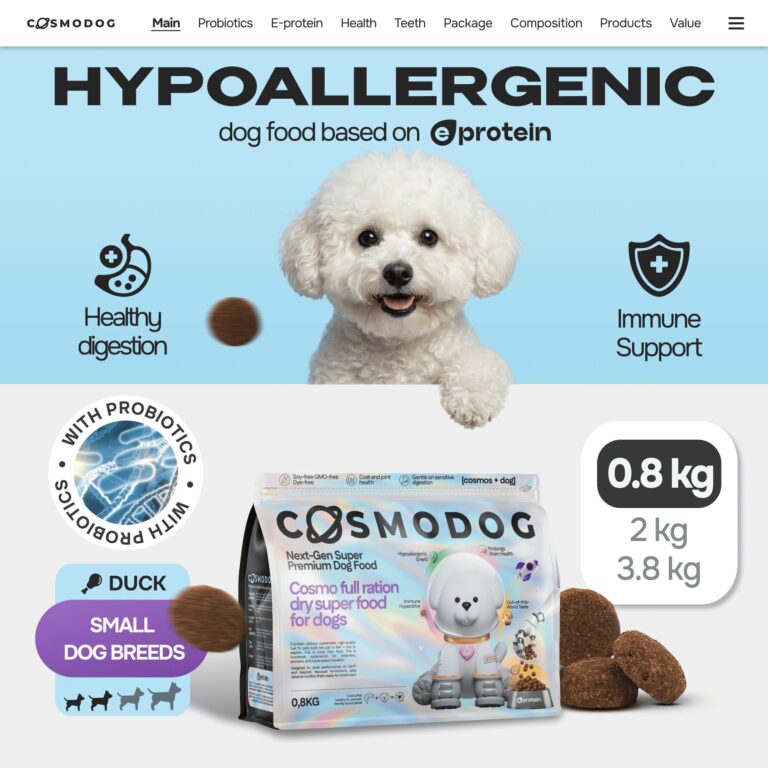 Cosmodog Dry Food Duck Probiotics Small breed 0.8 KG