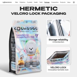 Cosmodog Dry Food Duck Probiotics Small breed 2 KG