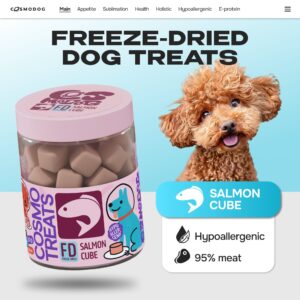Cosmodog Freeze Dried Treats Salmon Cube 60 g