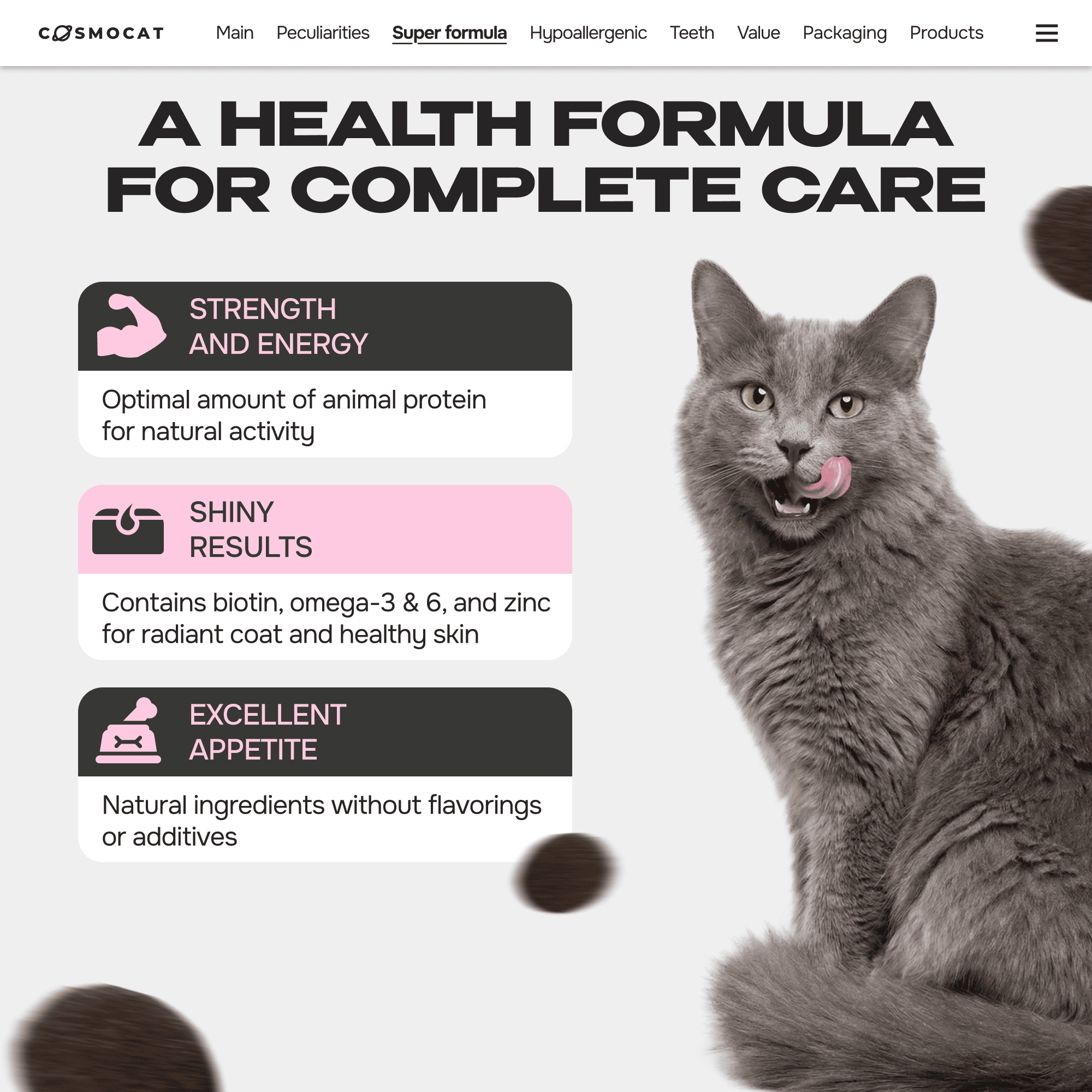 Cosmocat Dry Food Duck Regular Adult 3.8 KG